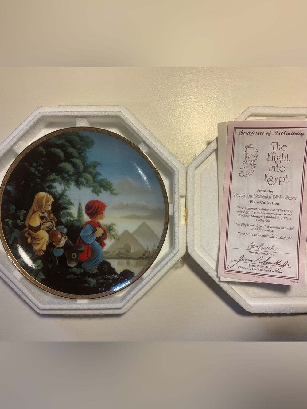 Precious Moments collectible plate